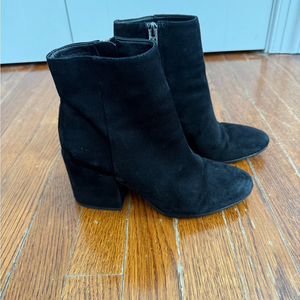 Sam Edelman Black Suede Ankle Booties